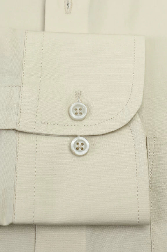 Khaki Plain Formal Shirt - Image 4