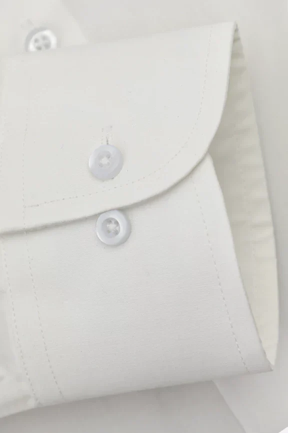 White Plain Formal Shirt - Image 3