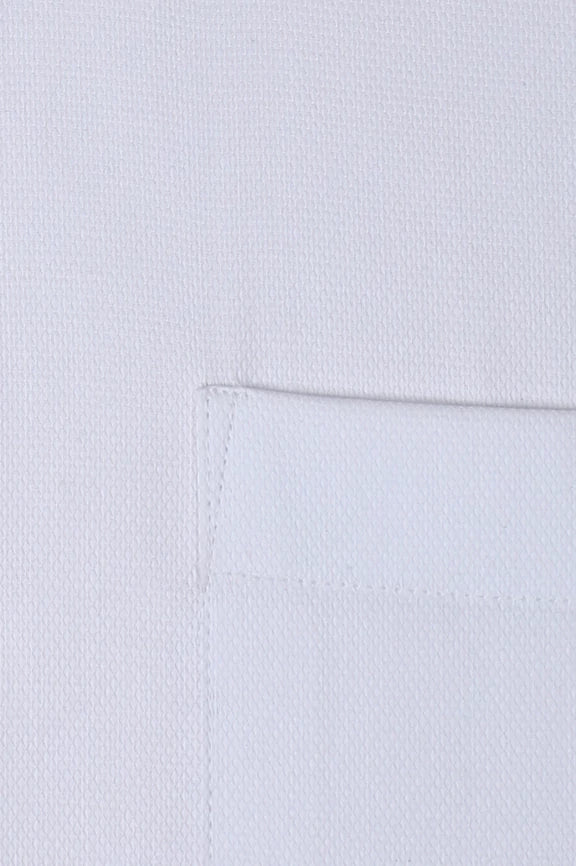 White Self Textured Formal Shirt - Image 4