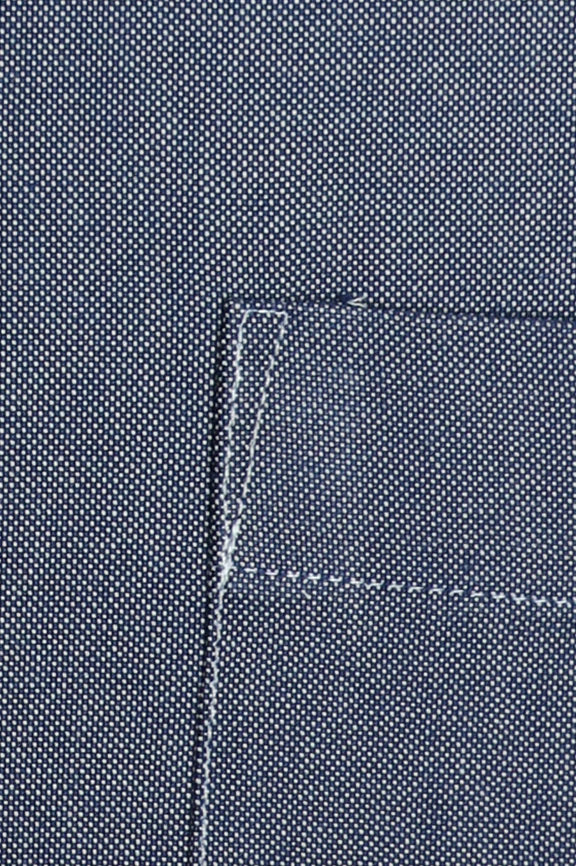Dark Blue Self Textured Formal Shirt - Image 4