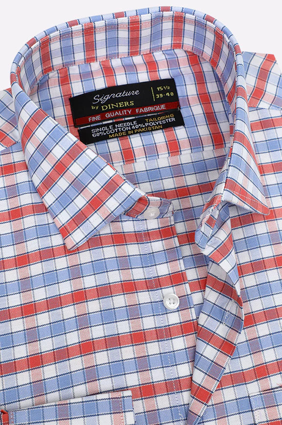 Multicolor Gingham Check Formal Shirt - Image 2