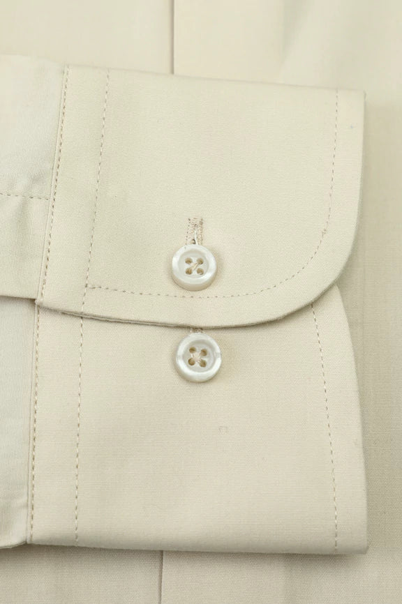 Khaki Plain Formal Shirt - Image 4