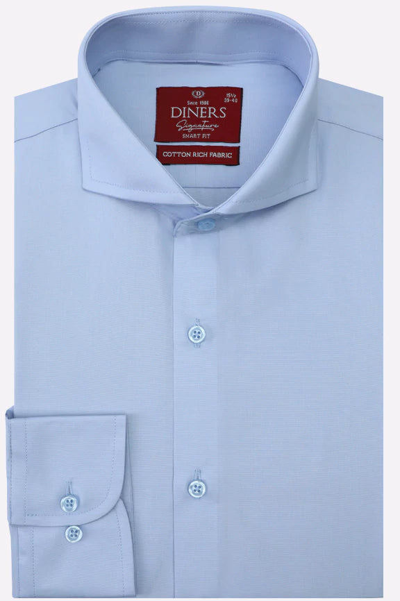 Sky Blue Plain Formal Shirt