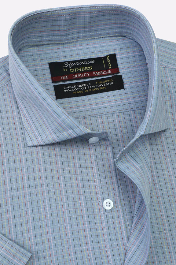 Multi Check Formal Shirt (Half Sleeves) - Image 2