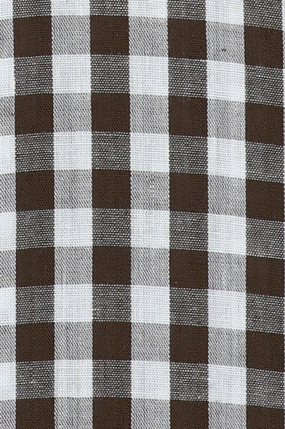 Brown Gingham Check Formal Shirt (Half Sleeves) - Image 4