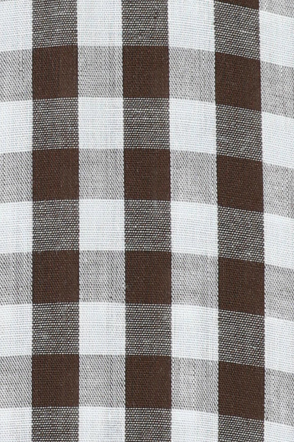 Brown Gingham Check Formal Shirt (Half Sleeves) - Image 4