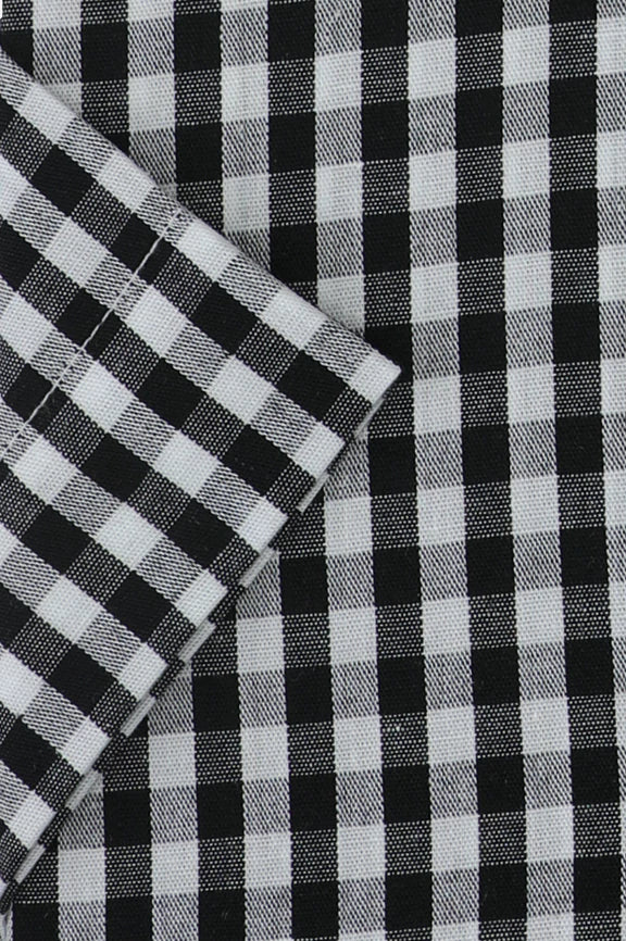 Black Check Formal Shirt (Half Sleeve) - Image 3