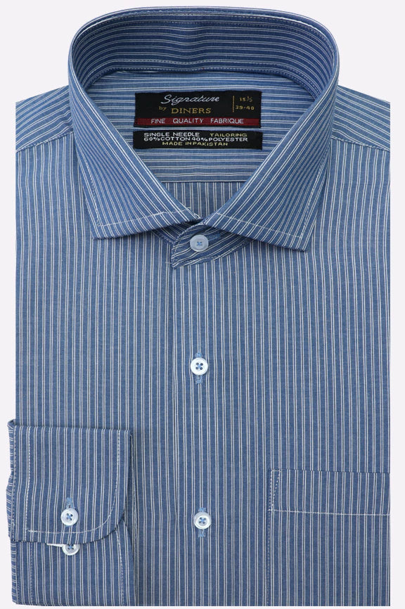 Blue Multi Stripes Formal Shirt