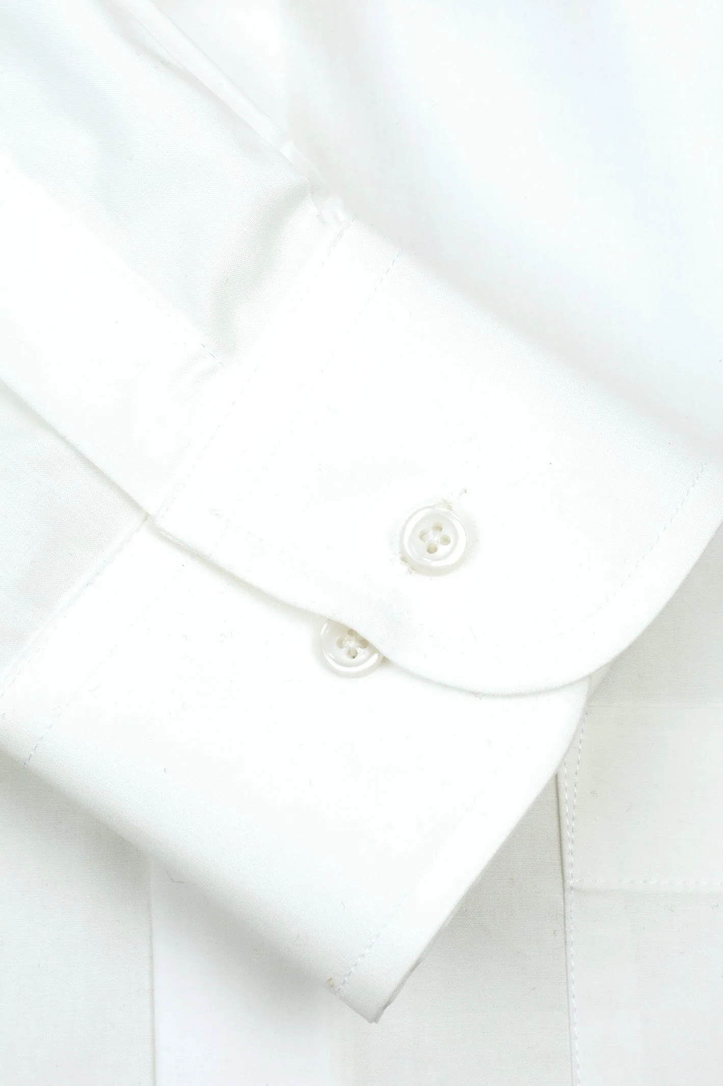 Off White Plain Formal Men Shirt - Image 3