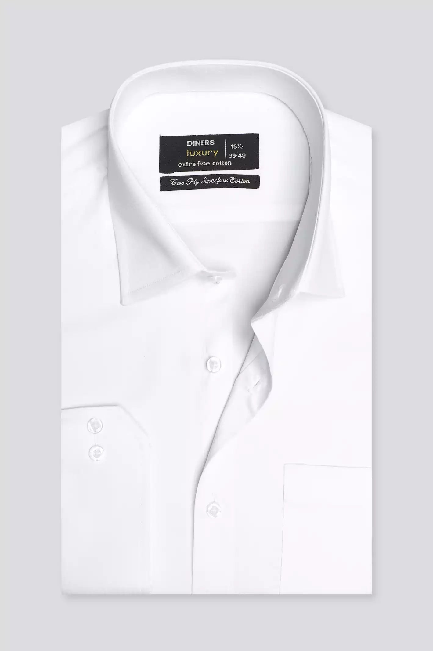 White Self Dobby Formal Shirt