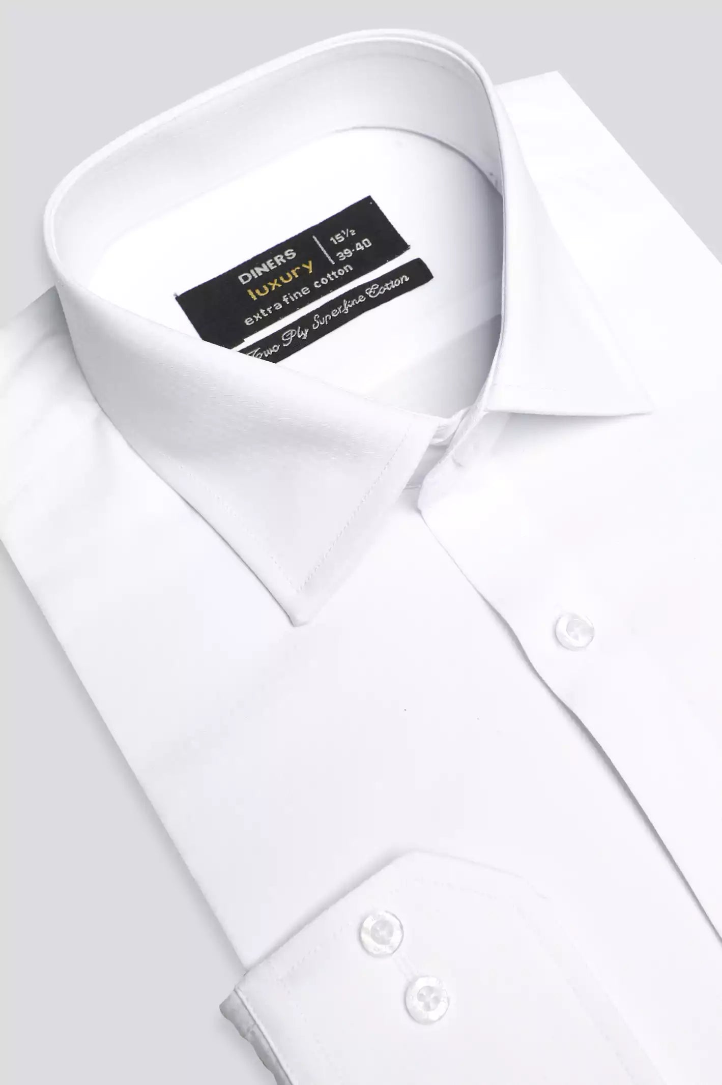 White Self Dobby Formal Shirt - Image 2