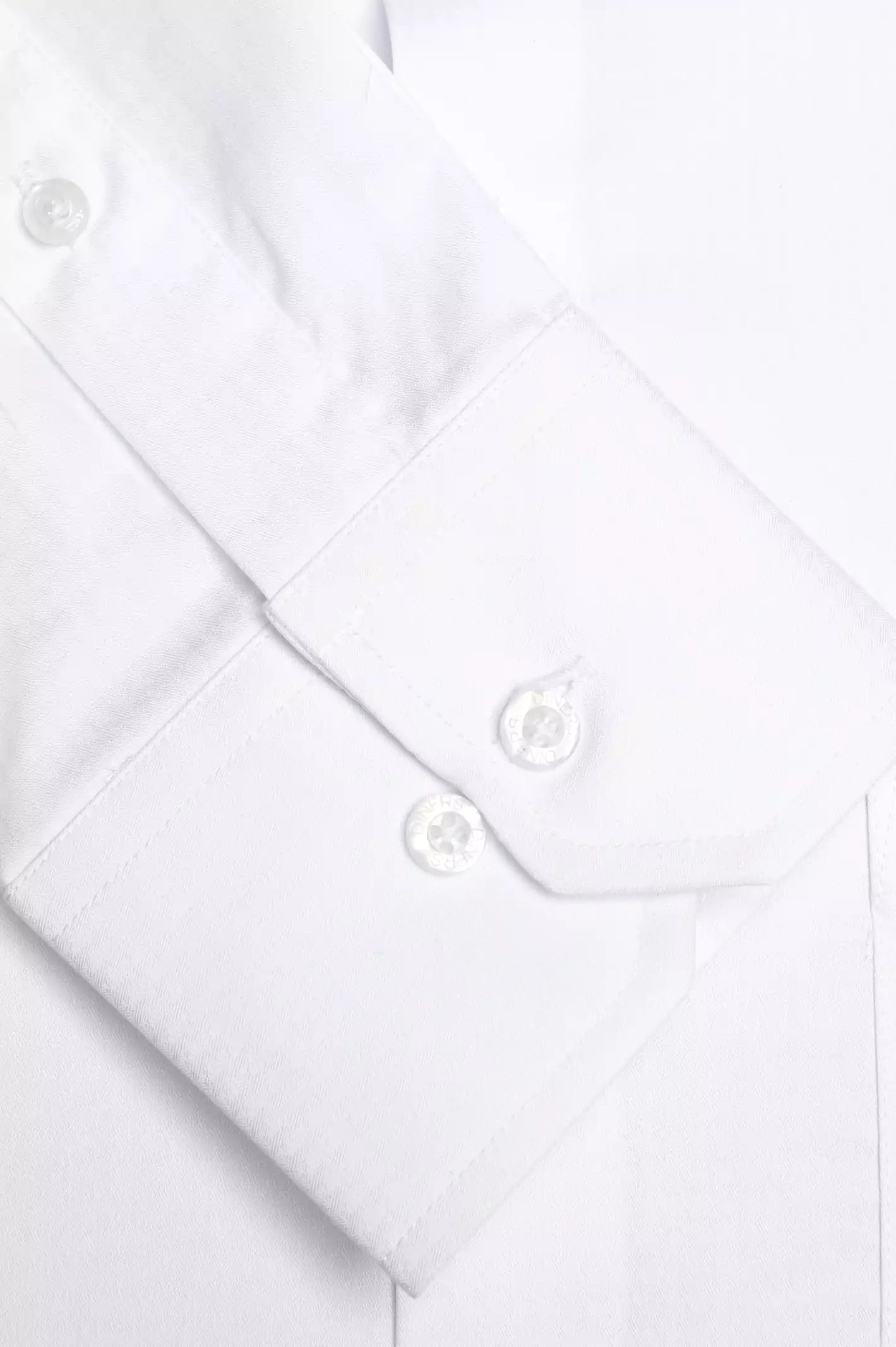 White Self Dobby Formal Shirt - Image 3