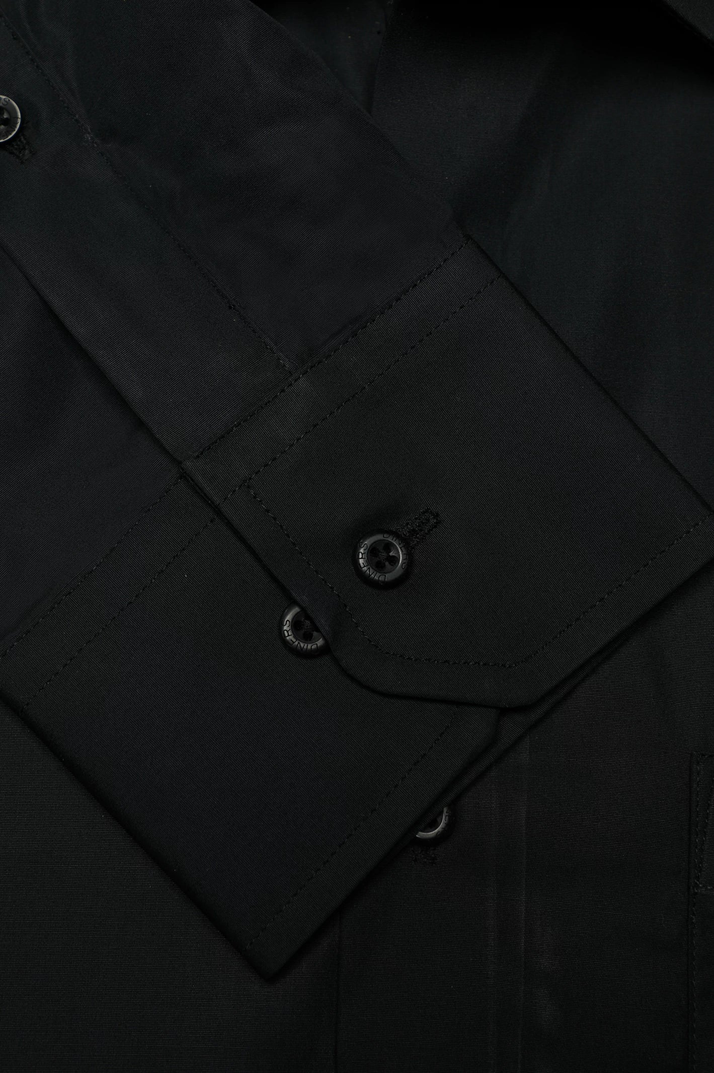 Black Plain Formal Shirt - Image 3