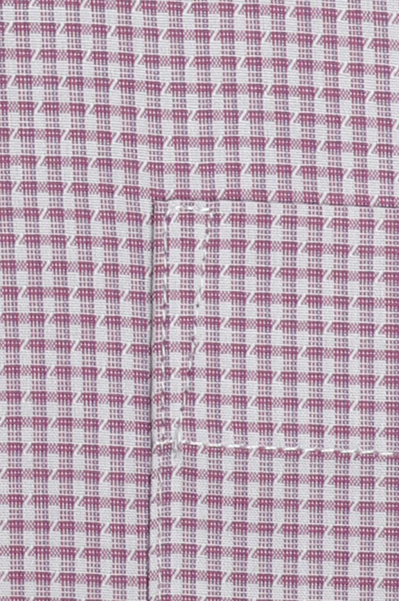 Pink Houndstooth Check Formal Shirt - Image 4