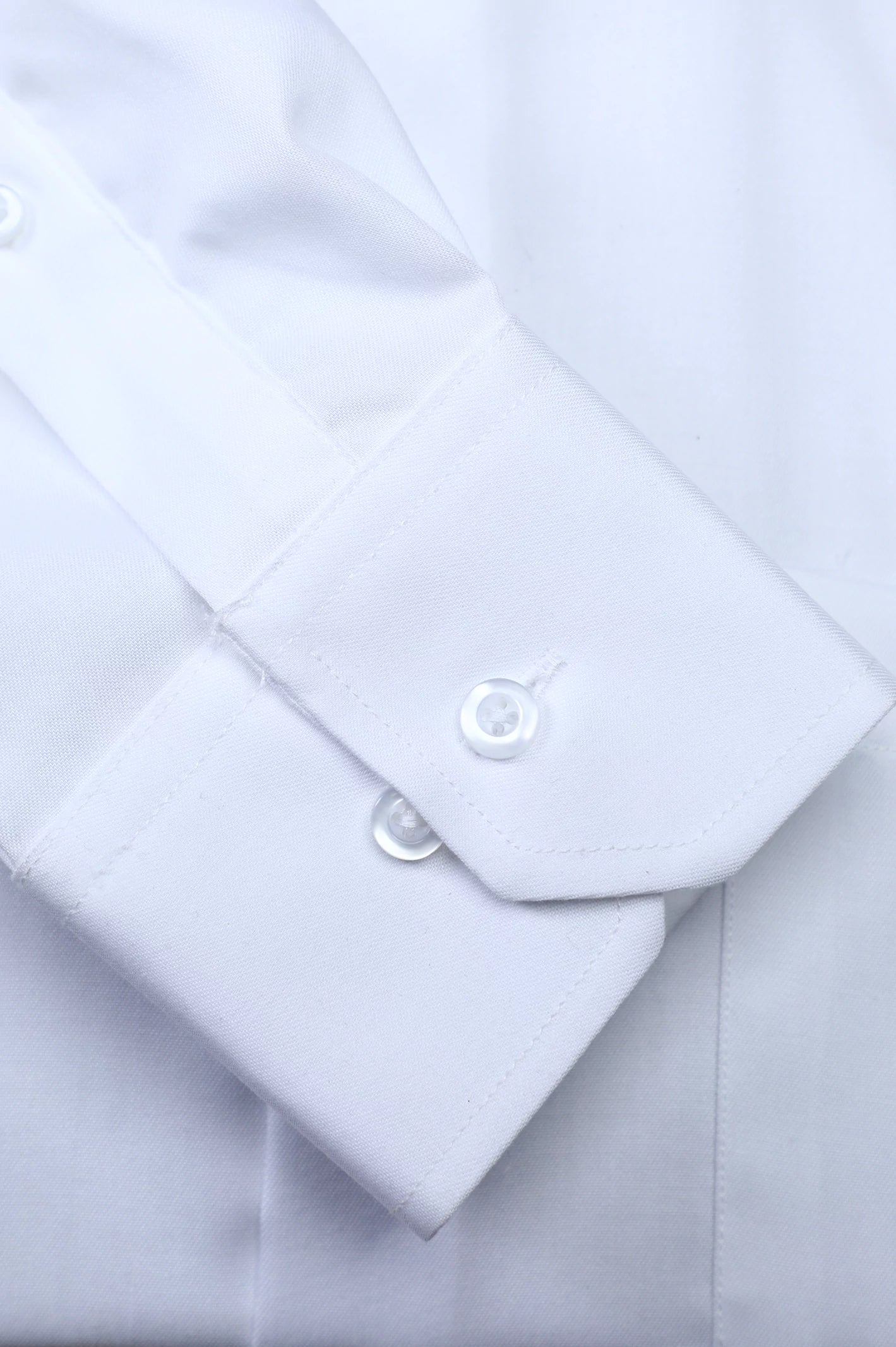 White Plain Formal Shirt - Image 3