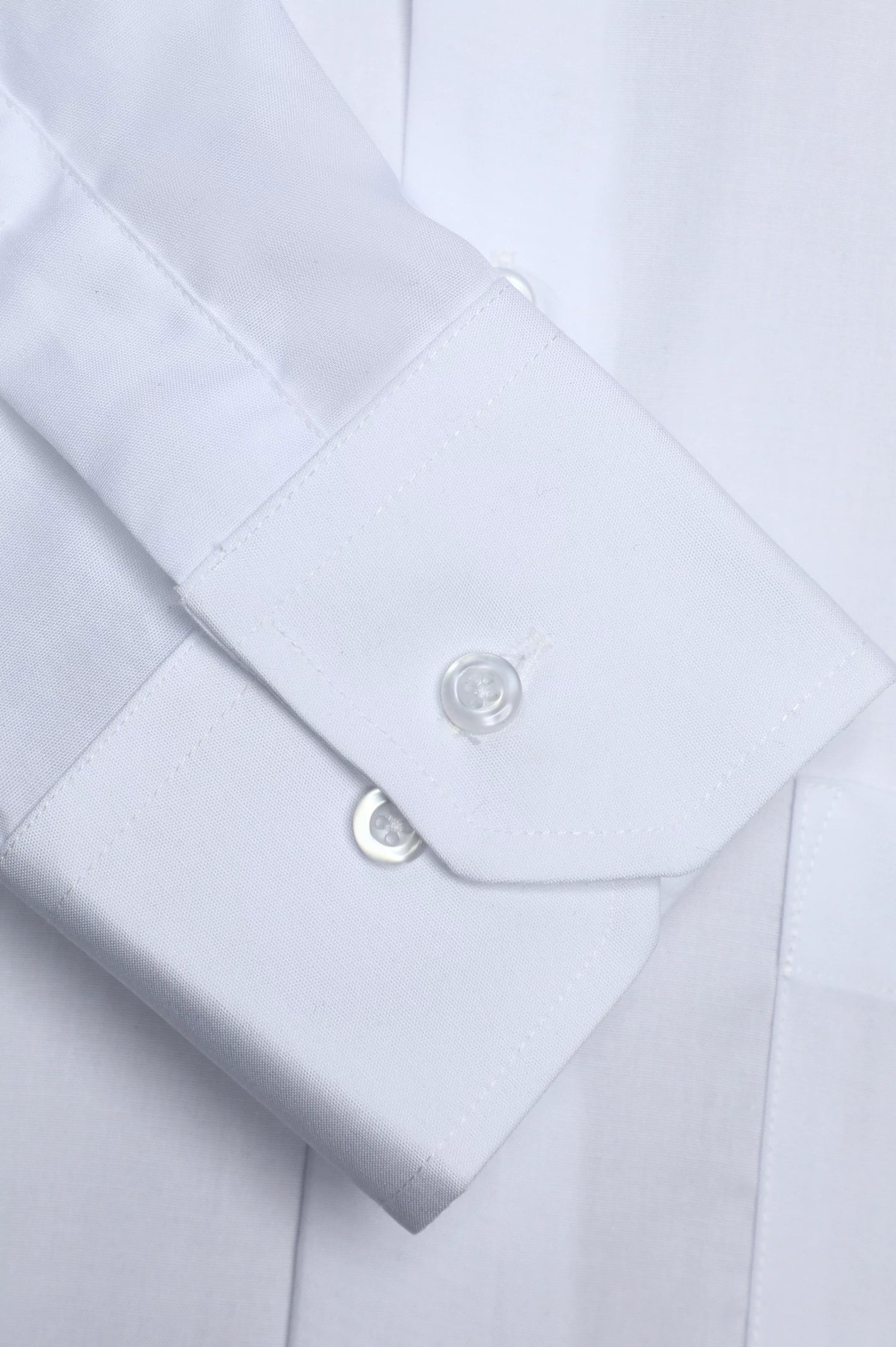 White Plain Formal Shirt - Image 3