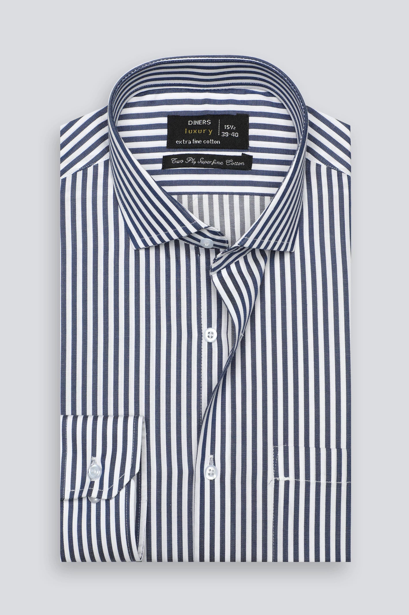 Blue Bengal Stripes Formal Shirt - Image 4