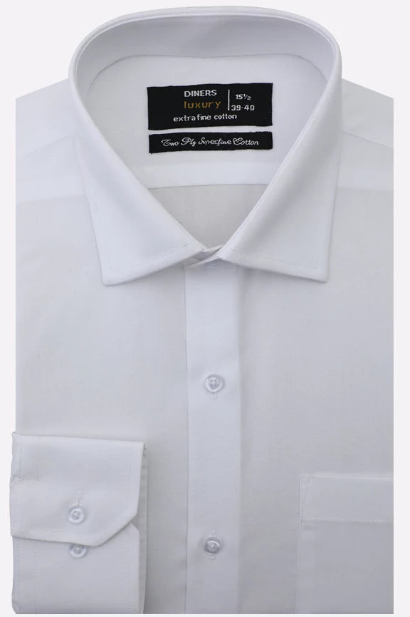 White Plain Formal Shirt
