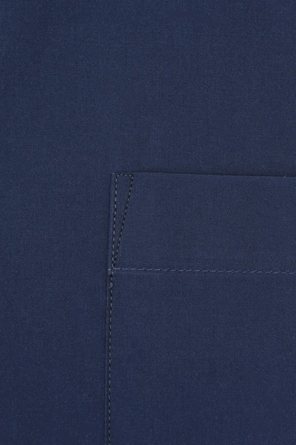 Navy Blue Plain Formal Shirt - Image 4