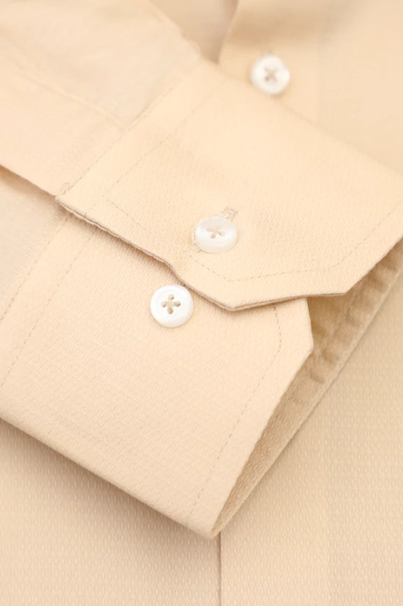 Fawn Self Textured Formal Shirt - Image 3