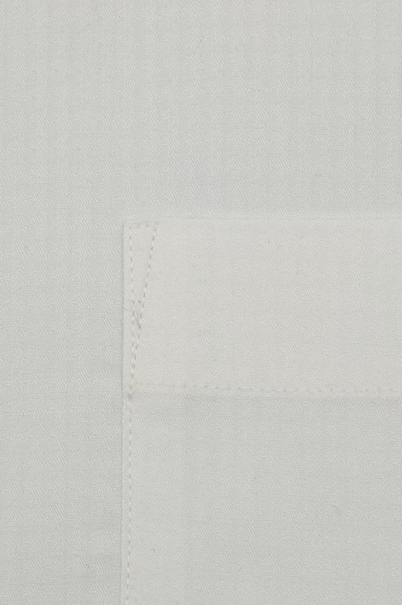 Off White Self Textured Formal Shirt - Image 4