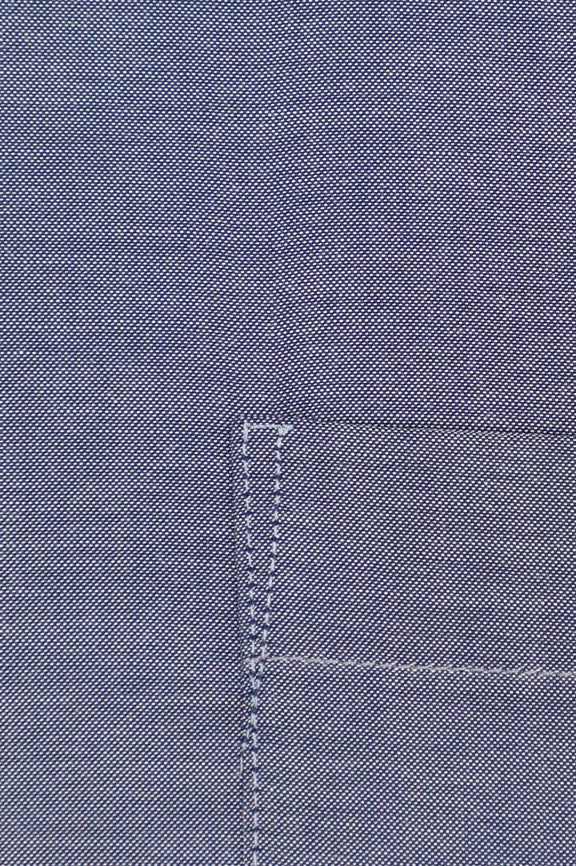Dark Blue Self Textured Formal Shirt - Image 4