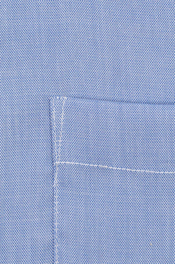 Blue Self Textured Formal Shirt - Image 4
