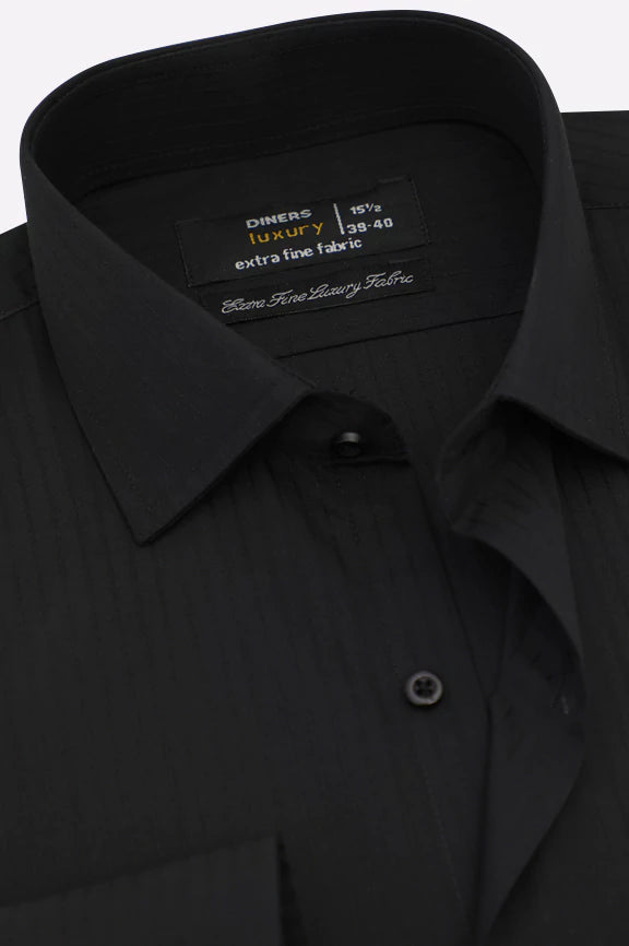 Black Dobby Formal Shirt - Image 2