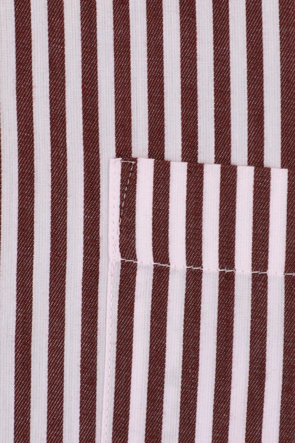 Maroon Bengal Stripe Formal Shirt - Image 4