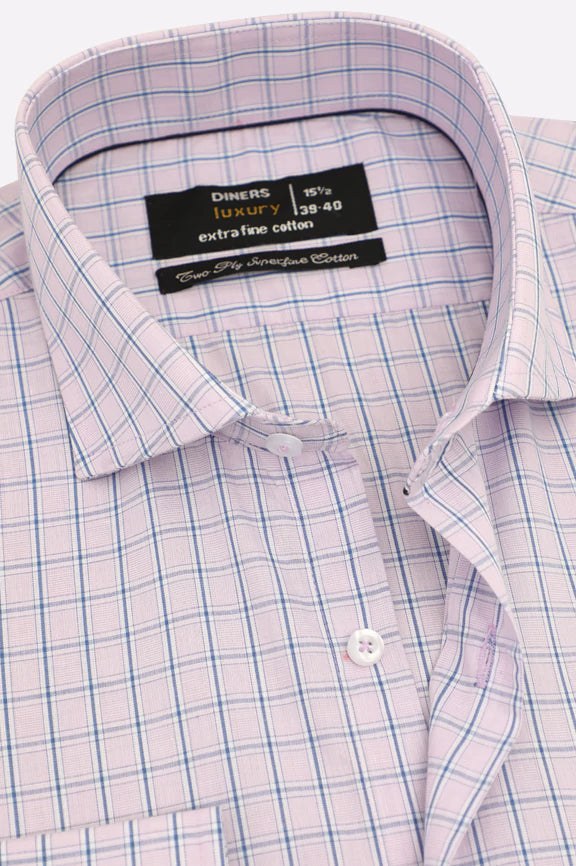 Multicolor Windowpane Check Formal Shirt - Image 2