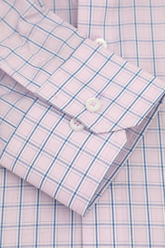 Multicolor Windowpane Check Formal Shirt - Image 4