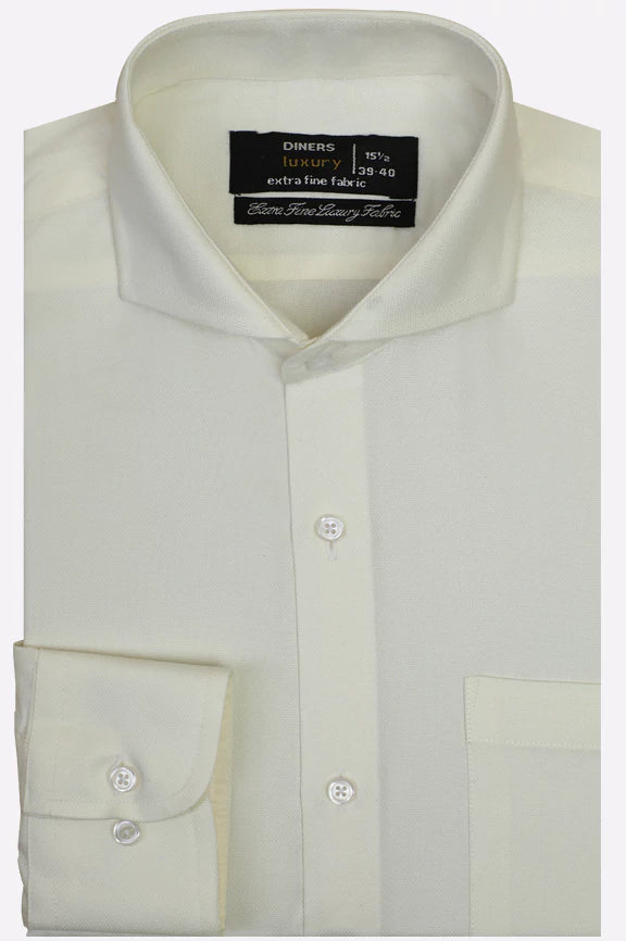 Off White Dobby Formal Shirt