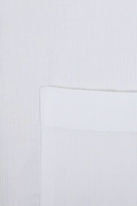 White Self Textured Formal Shirt - Image 4