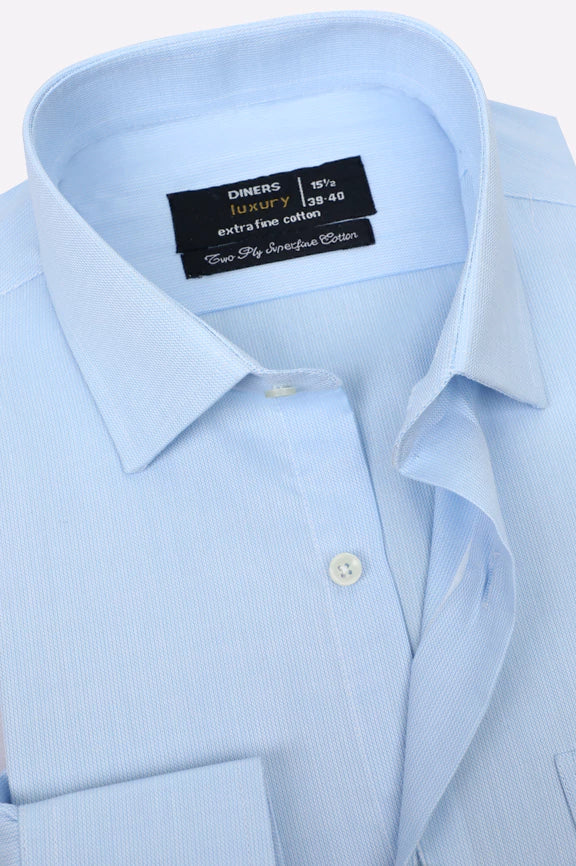 Sky Blue Candy Stripes Formal Shirt - Image 2