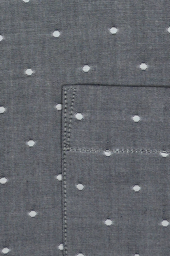 Dark Blue Dobby Self Formal Shirt - Image 4
