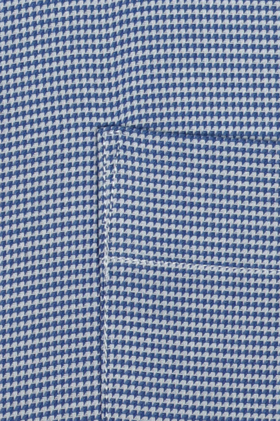 Blue Dobby Self Formal Shirt - Image 4