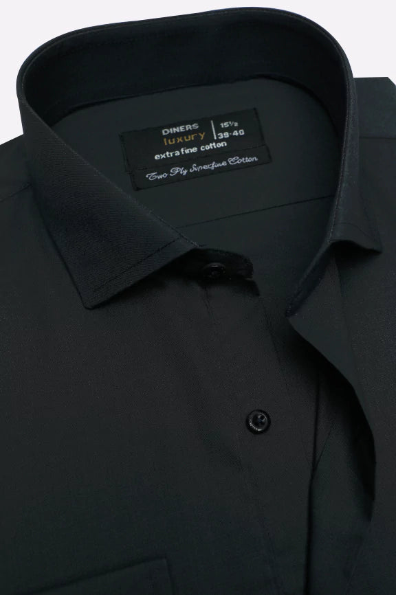 Charcoal Dobby Formal Shirt - Image 2