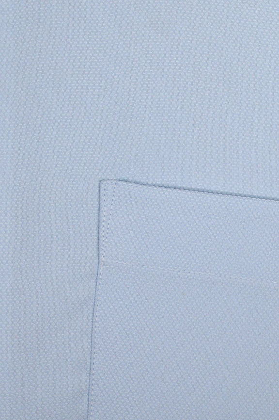 Sky Blue Self Textured Formal Shirt - Image 4
