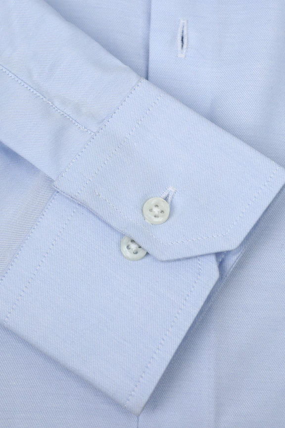 Sky Blue Self Twill Formal Shirt - Image 3