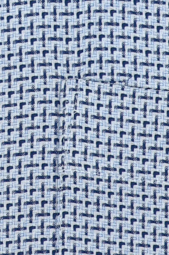 Blue Glen Plaid Check Formal Shirt - Image 3