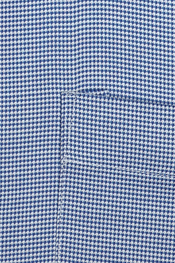 Blue Self Textured Formal Shirt - Image 4