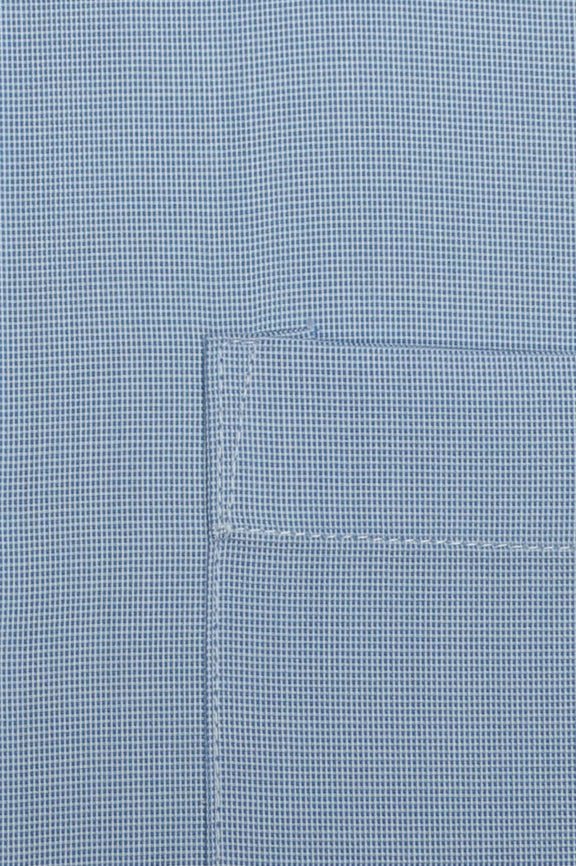 Blue Self Textured Formal Shirt - Image 4