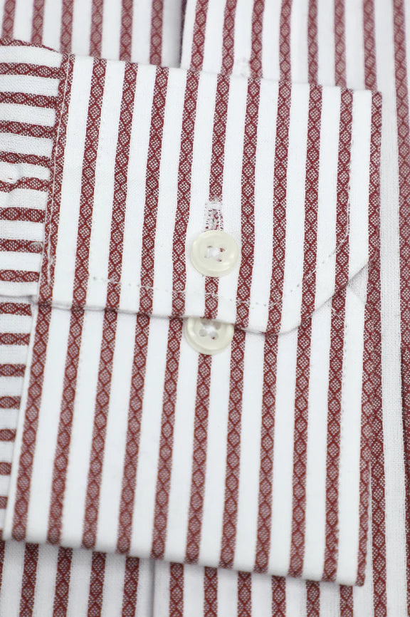 Red Bengal Stripes Formal Shirt - Image 3