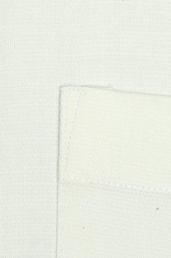 White Self Textured Formal Shirt - Image 4