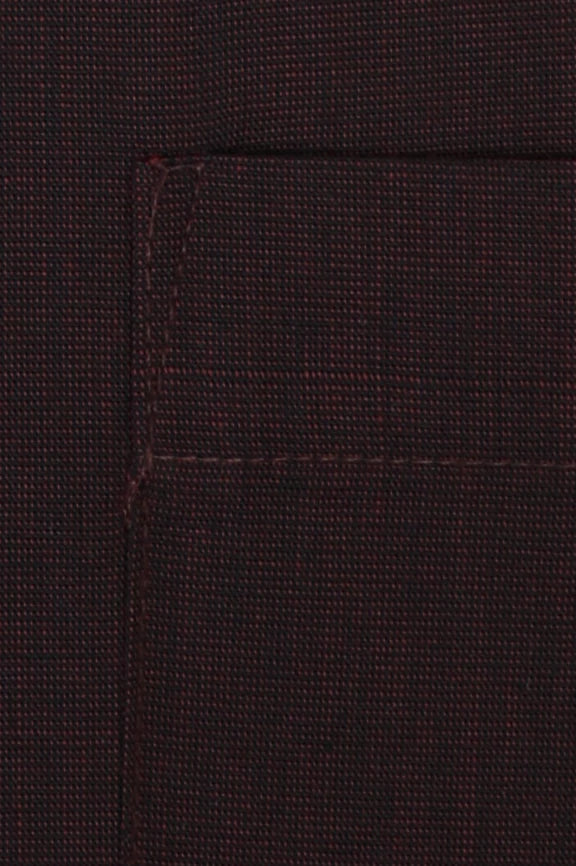 Maroon Plain Formal Shirt - Image 3