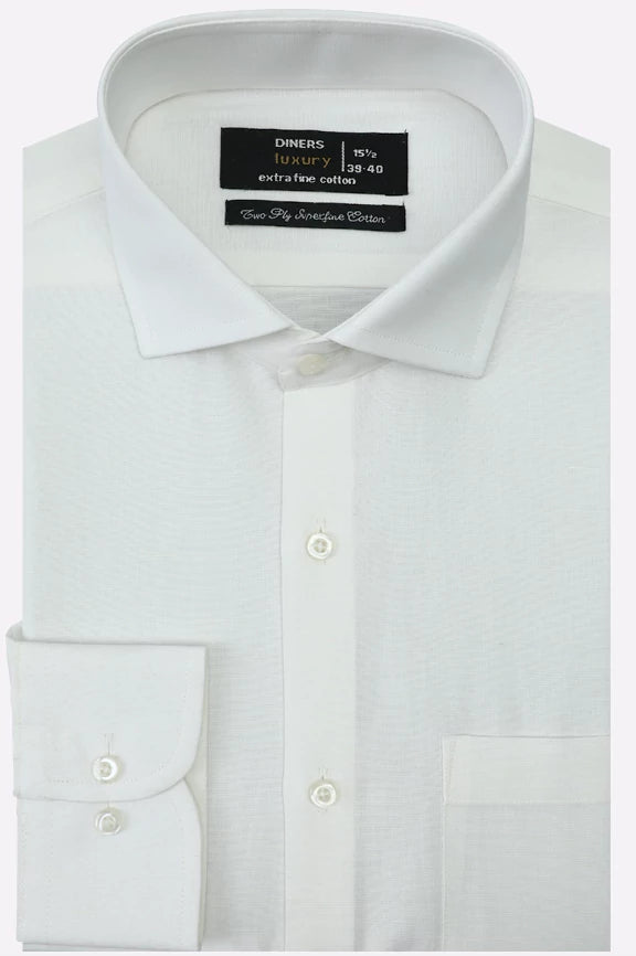 White Plain Formal Shirt