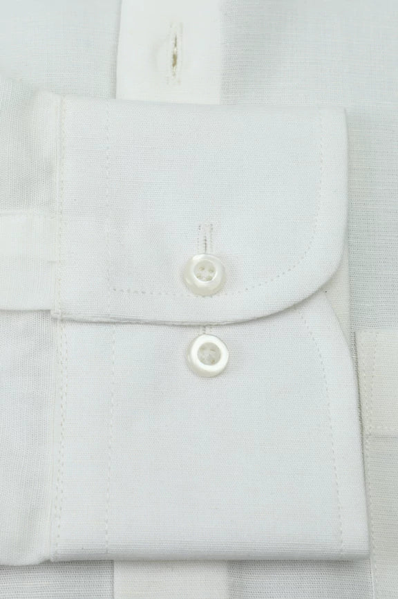White Plain Formal Shirt - Image 4