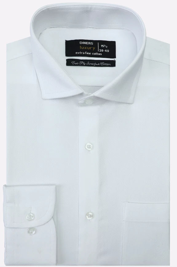 White Plain Formal Shirt