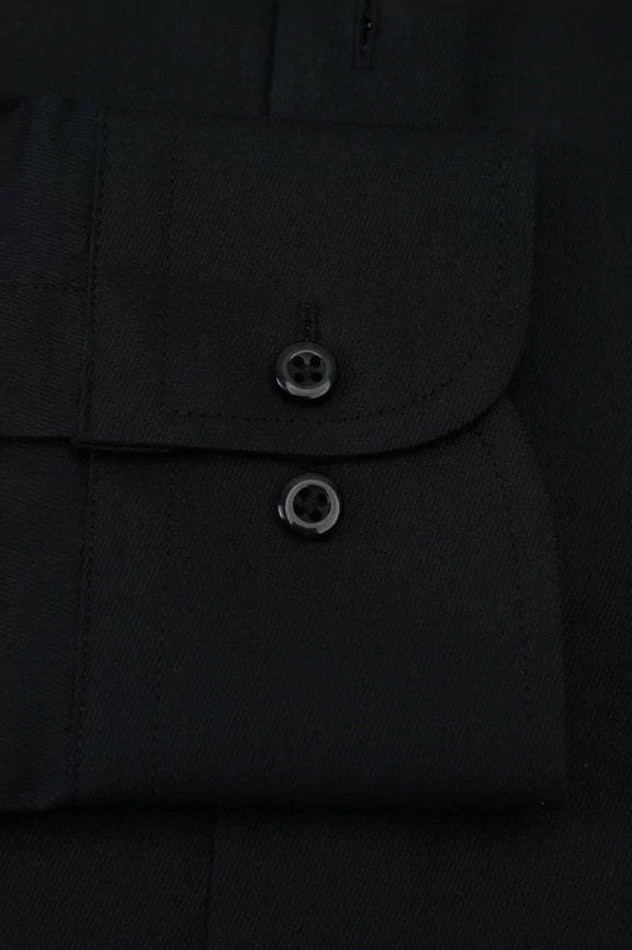 Black Self Formal Shirt - Image 4