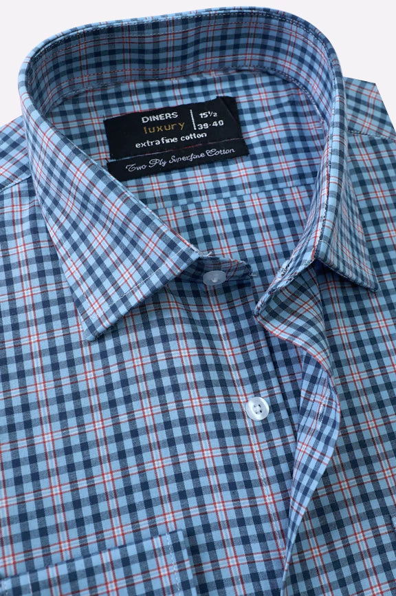 Multicolor Tattersall Check Formal Shirt - Image 2